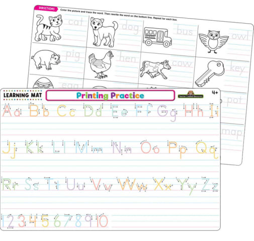 Printing Practice Learning Mat
