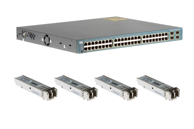 Cisco 3560 Series 48 Port PoE Deployment Kit, WS-C3560-48PS-S, Refurbished, Original