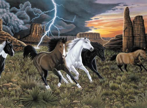 Painting By Numbers - Thunder Run (Junior Large)