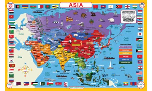 Asia Map Placemat