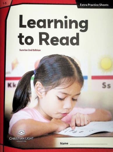 Christian Light Learning to Read Practice Sheets (101-105) 2nd Edition
