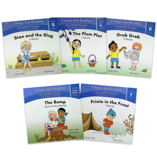 Charge Into Reading Stage 2: Consonant Blends Decodable Reader Set (5 books)