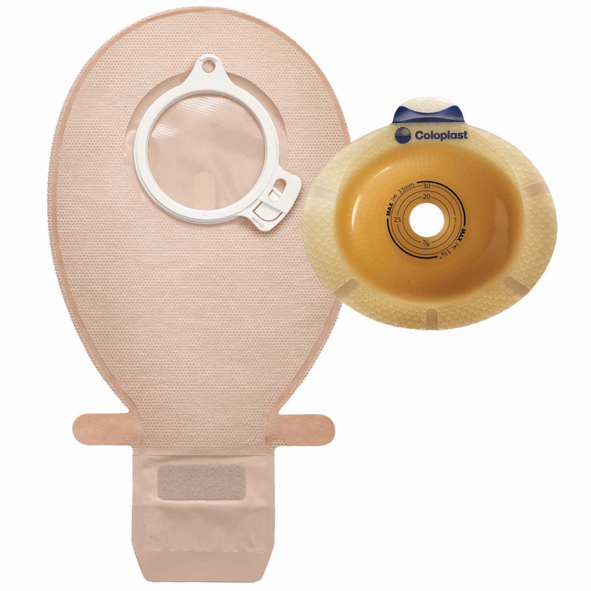 SenSura 2-Piece Transparent Ostomy Pouch, 10  55mm Stomas, Blue Match MK 993677