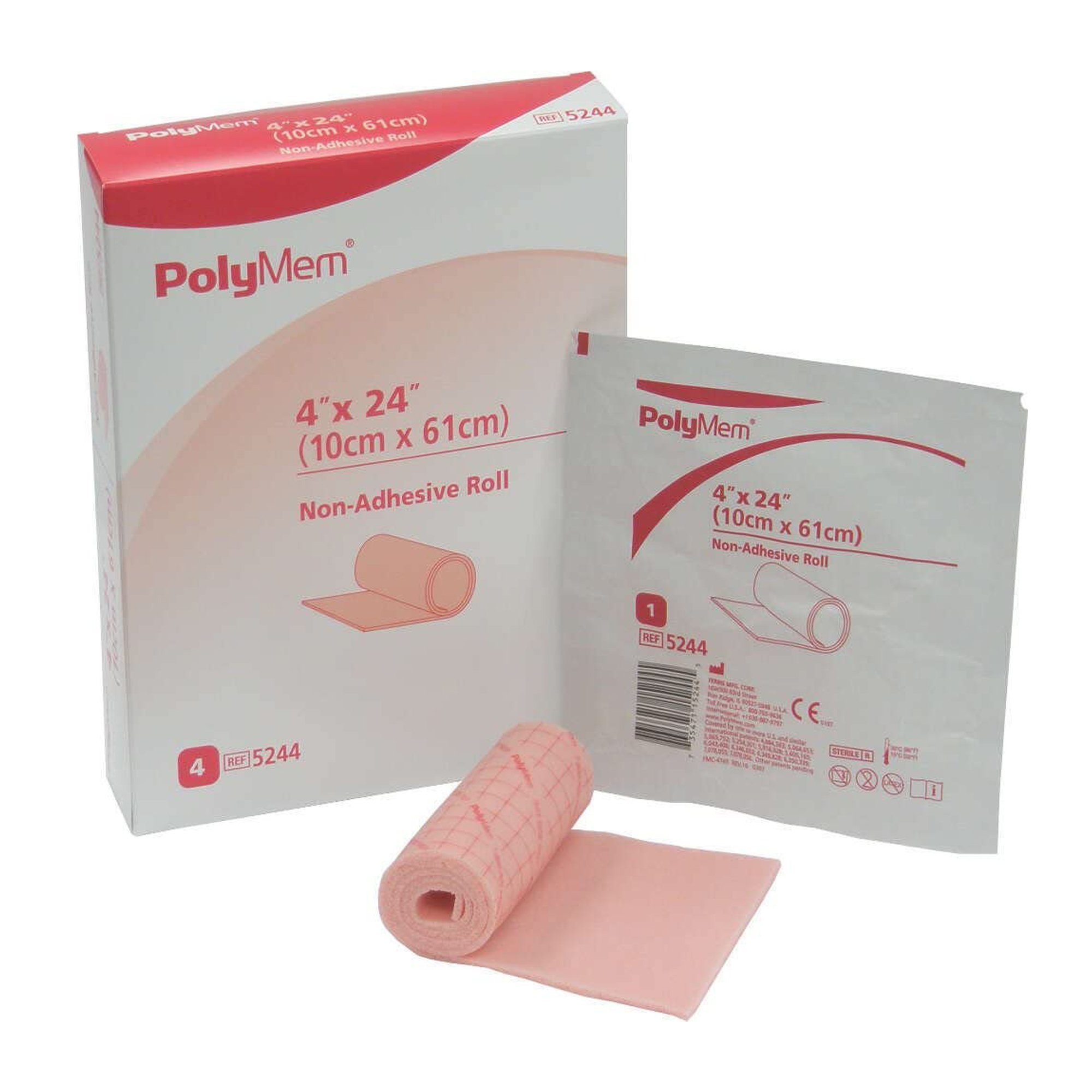 PolyMem Nonadhesive without Border Foam Dressing, 4 x 24 Inch MK 293901