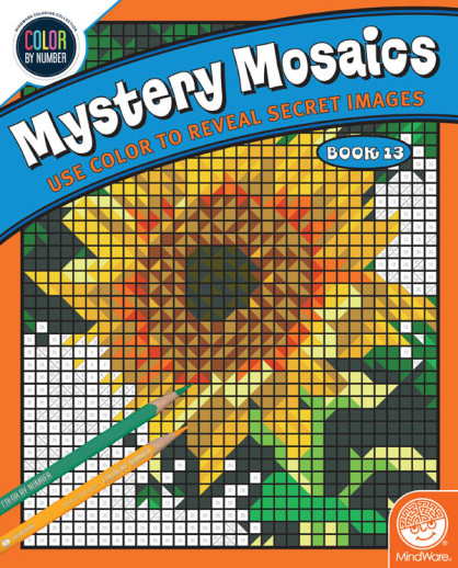 Color By Number Mystery Mosaics: Book 13