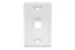 Keystone Wall Plate, 1 Port, White