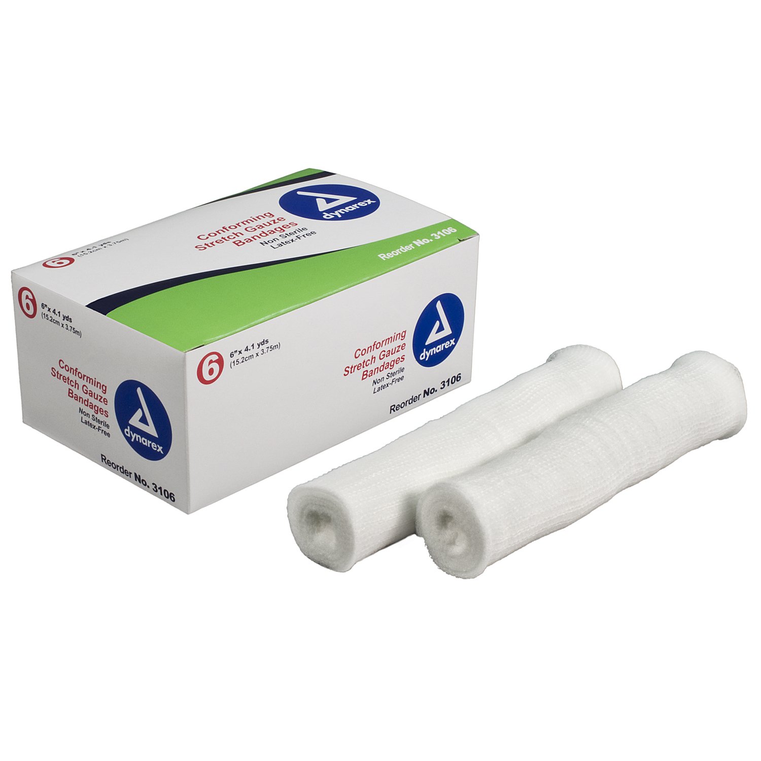 dynarex Conforming Bandage, 6 Inch x 4.1 Yard MK 689215