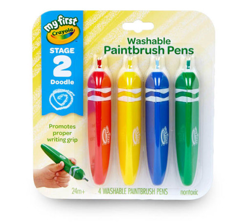 Crayola Washable Paint Brush Pens Paint Is In The Brush -5 Bright