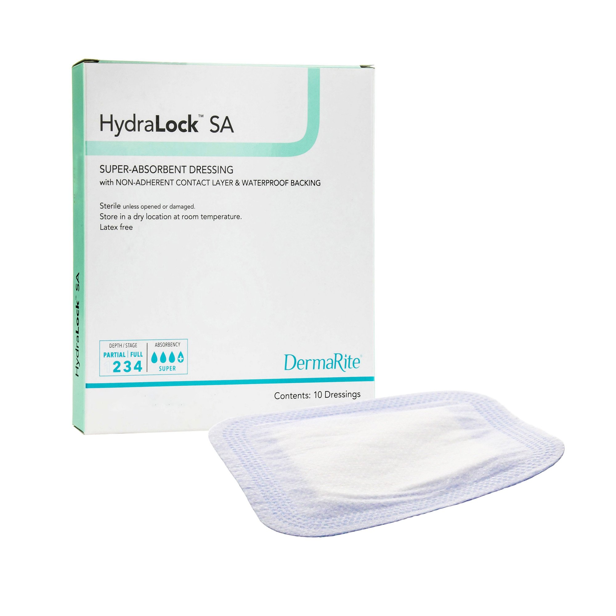 HydraLock Super Absorbent Dressing, 3 x 3 Inch MK 949201