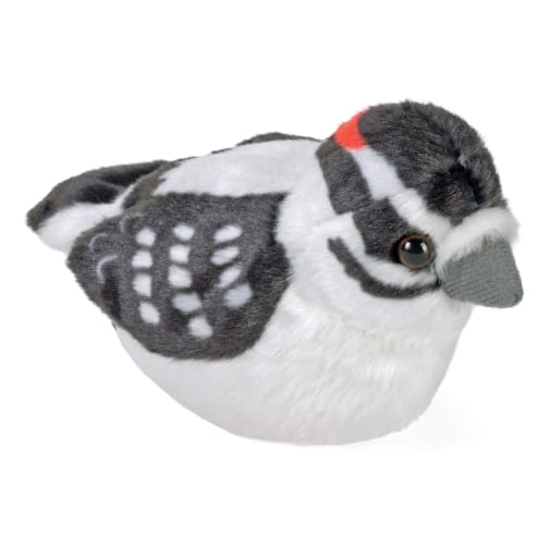 Audubon Bird: Downy Woodpecker Plush With Real Bird Call