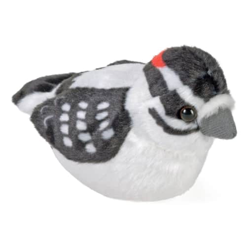 Wild Republic Audubon Bird: Downy Woodpecker Plush With Real Bird Call