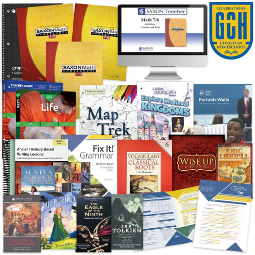 Generations Homeschool Grade 6 Curriculum Package