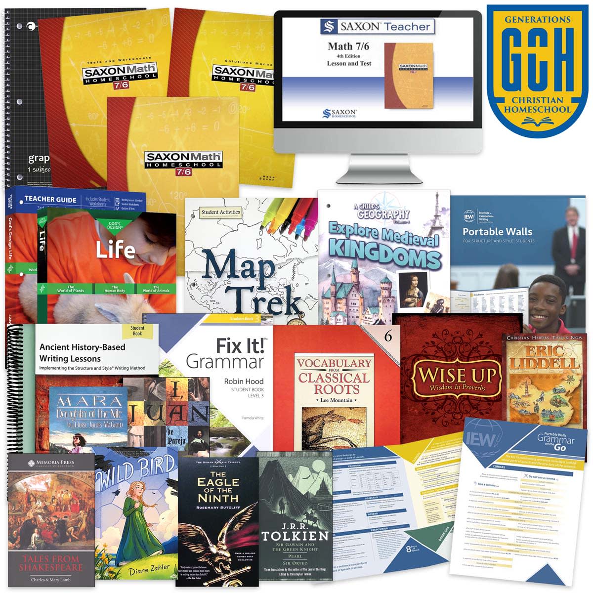 Generations Homeschool Grade 6 Curriculum Package