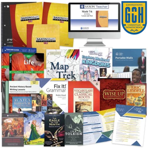 Generations Homeschool Grade 6 Curriculum Package