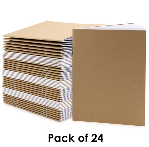 Kraft Blank Books (8 1/2" x 11") 24 pages - Pack of 24