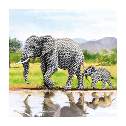 Crystal Art Card Kit - Elephant