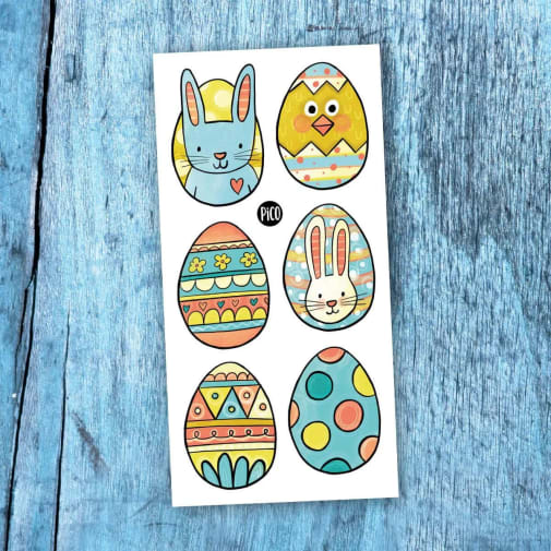 Easter Eggs Temporary Tattoos