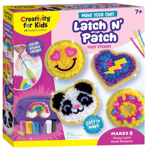 Make Your Own Latch N' Patch Fuzzy Stickers