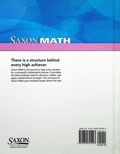 Saxon Math Intermediate 4 Student Edition