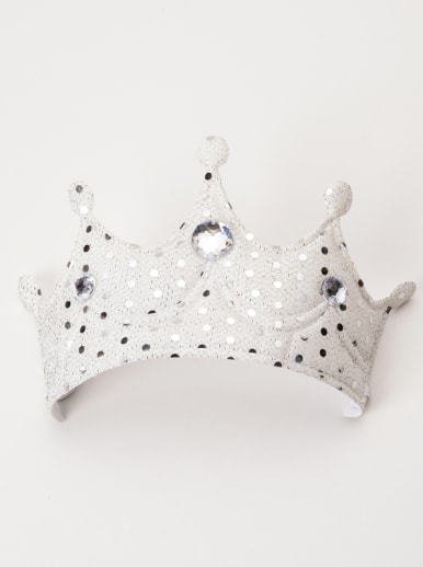 Little Adventures Silver Princess Soft Crown Dress Up Accessory