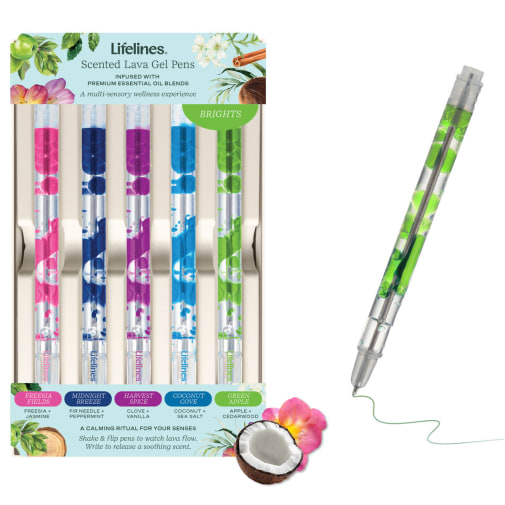 Lifelines Scented Lava Pen Set 5-Pack (Brights)