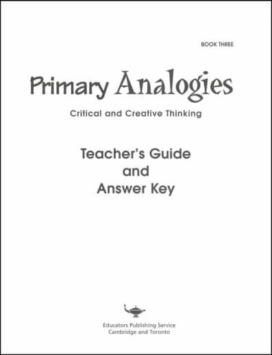 Primary Analogies 3 Key