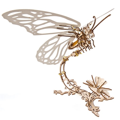 Ugears 3D Wooden Mechanical Model Butterfly