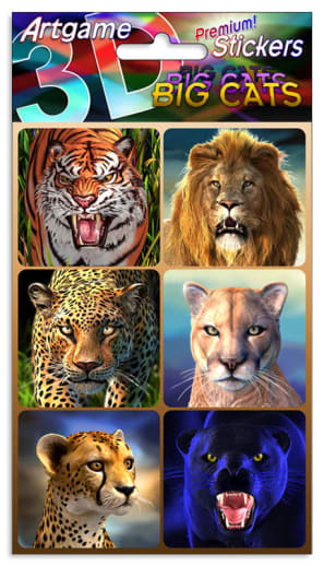 Big Cats 3D Stickers