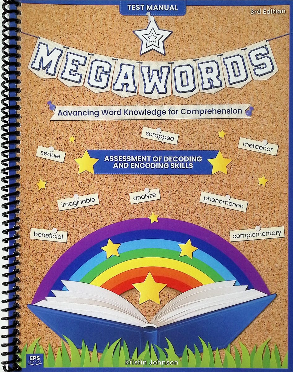 Megawords Assessment of Decoding and Encoding Skills: A  Criterion Referenced Test (3rd Edition)