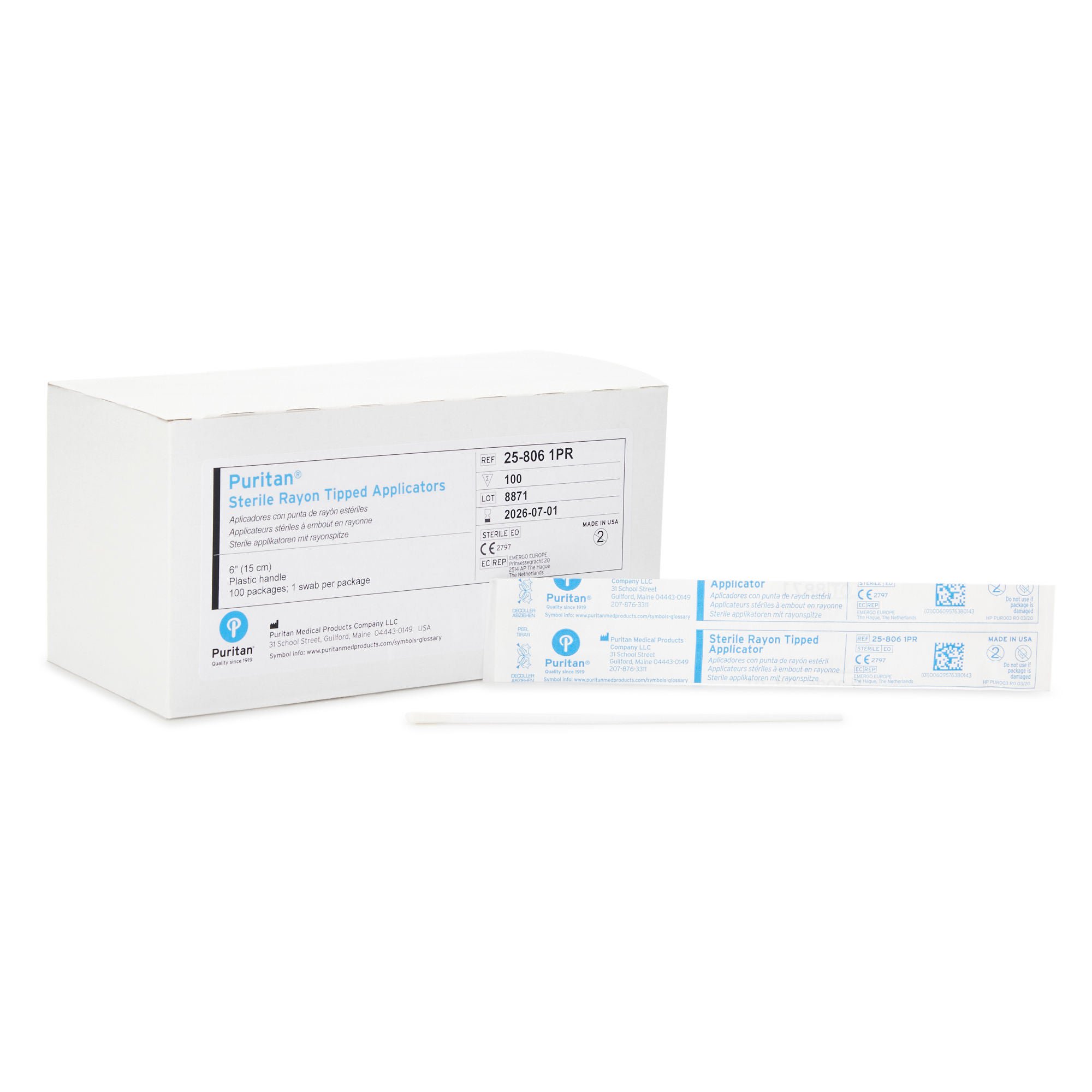Puritan Specimen Collection Swab, 6-Inch Length MK 168130