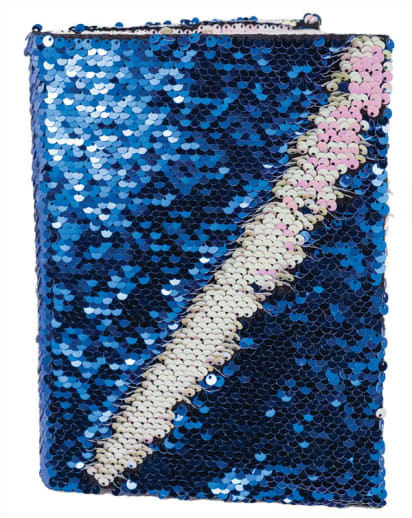 Blue & Pink Sequin Journal
