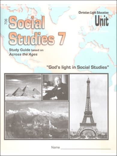 Christian Light Social Studies 706 LightUnit Sunrise Preliminary Edition