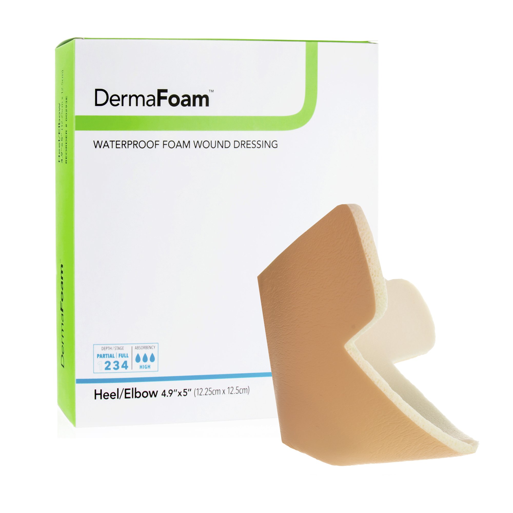 DermaFoam Nonadhesive without Border Foam Dressing, Heel/Elbow MK 719720