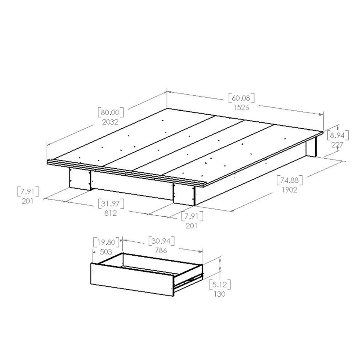 Holland Platform Bed With Drawer Master Bedroom Furniture S South Us For Designed And Manufactured In North America Holland Platform Bed With Drawer, Holland King Platform Beds
