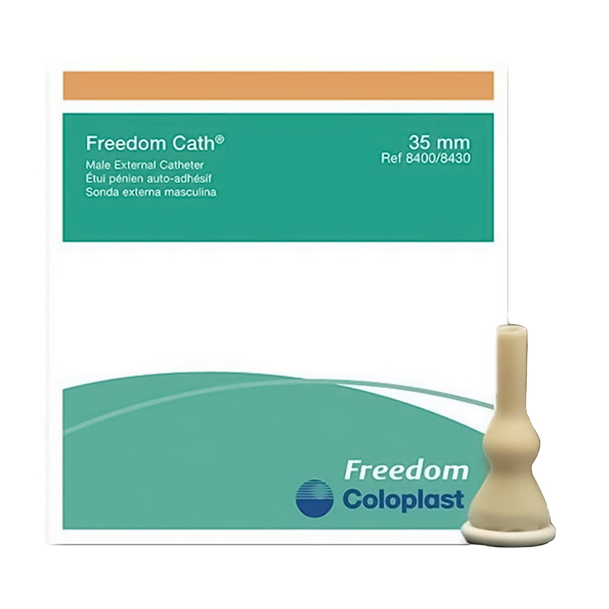 Freedom Cath Clear Male External Catheter, 35 mm, Large Size MK 701926
