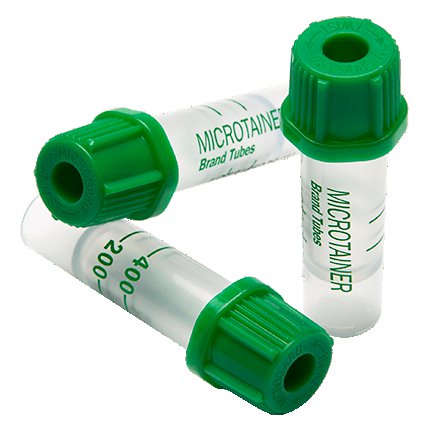 BD Microtainer Capillary Blood Collection Tube, 200 to 400 L, 15.3 x 46 mm MK 450612