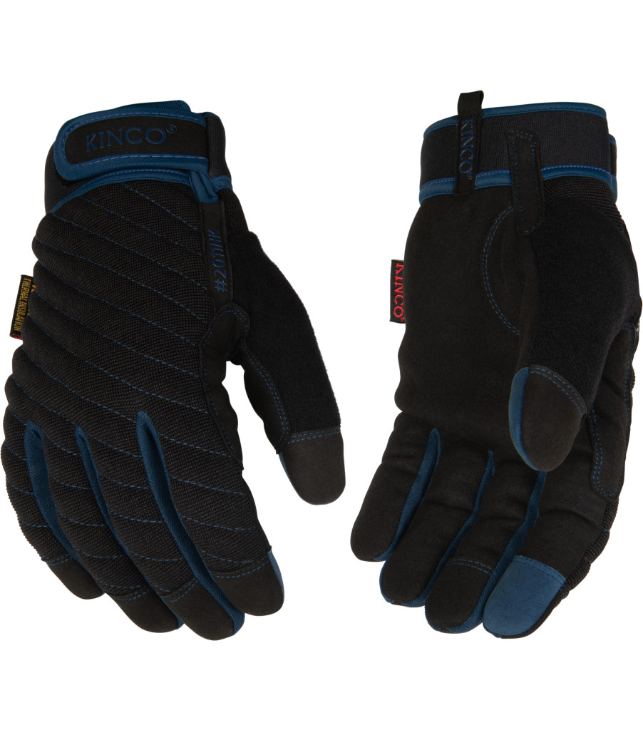 KincoPro&trade; Lined Black Synthetic with Pull-Strap, Black, large image number 2