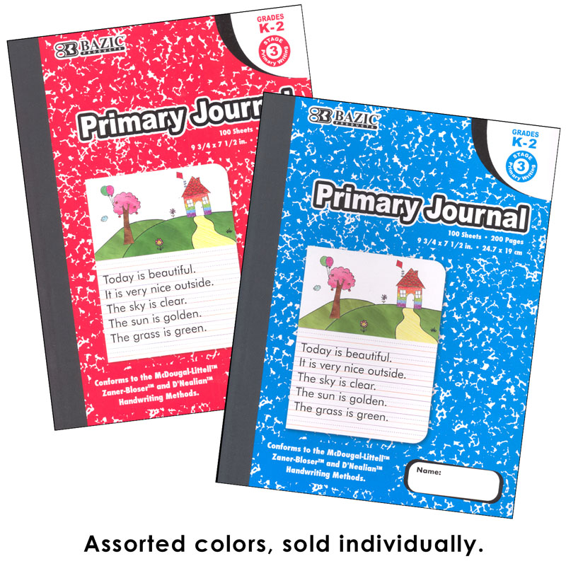 Write, Draw, Create Primary Journal Half Page Ruled Notebook Grades K-2 by  Journals and Notebooks, Paperback