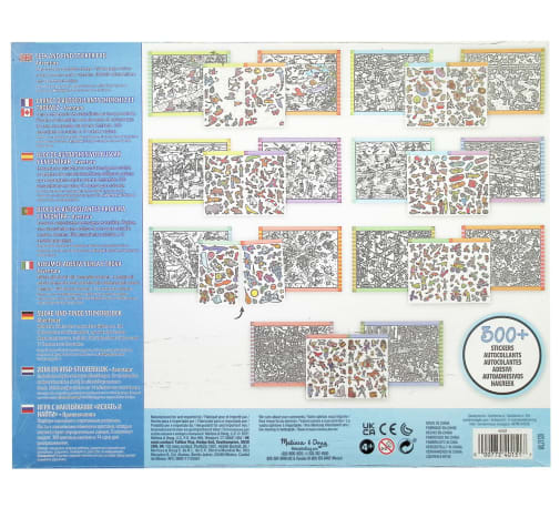 Melissa & Doug 'Seek And Find' Stickerblock – Über 400 Aufkleber, 14 Szenen Zum Ausmalen, Für Kinder Ab 4