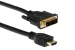 HDMI to DVI-D Cable w/ Latched Gold Plated Connectors, 3 ft