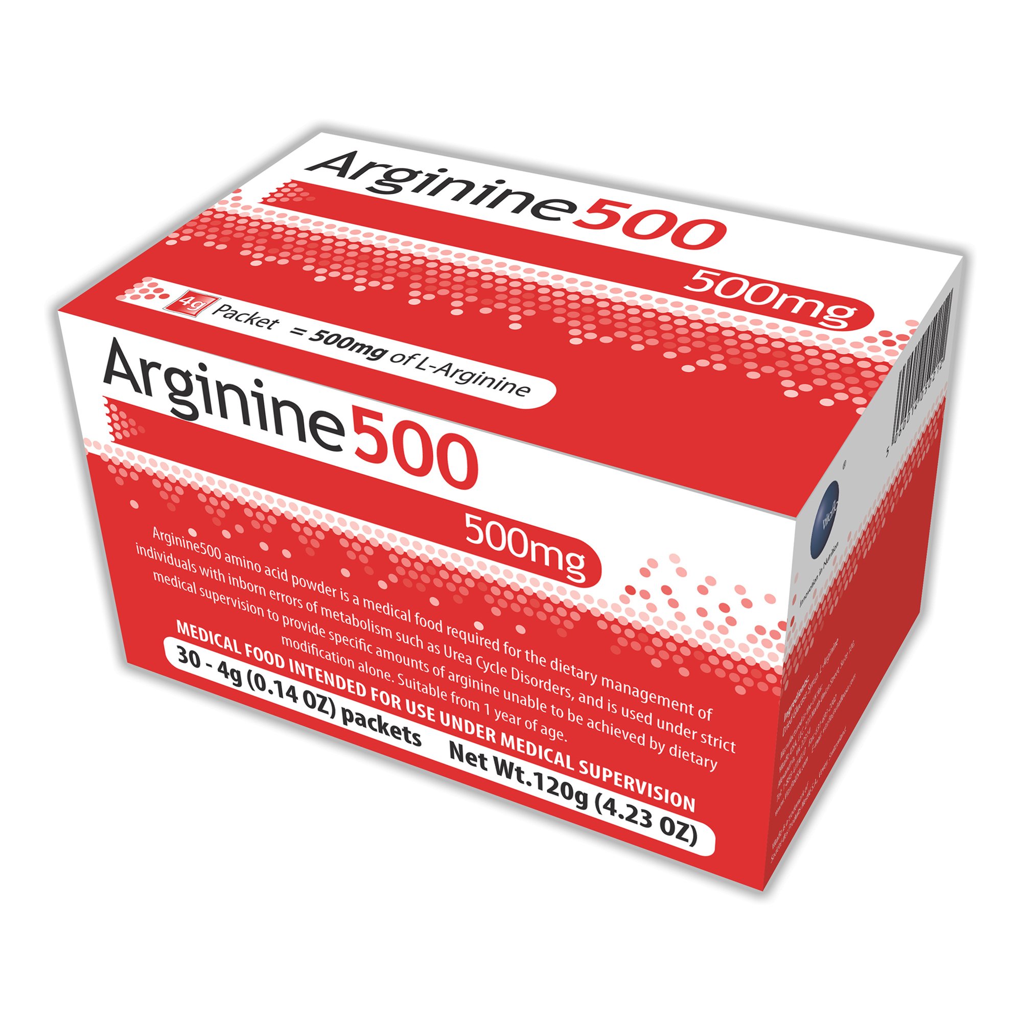 Arginine 500 Amino Acid Medical Food for Management of Metabolism Inborn Errors MK 1138758