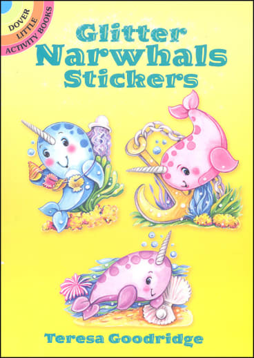 Glitter Narwhals Stickers
