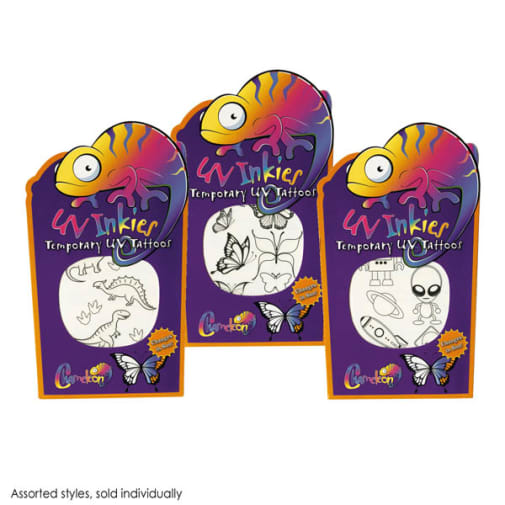 UV Inkies Tattoos (Assorted Designs)
