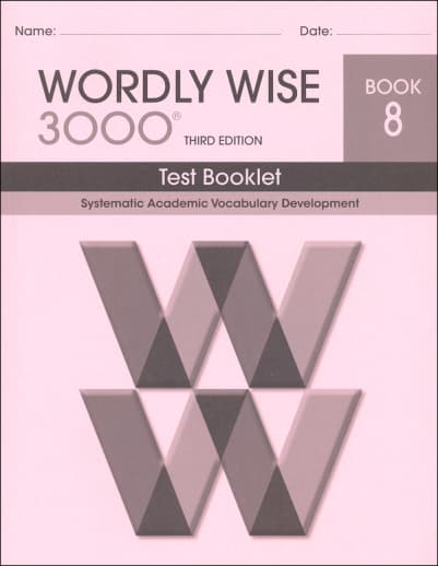 Wordly Wise 3000 3rd Edition Test Book 8