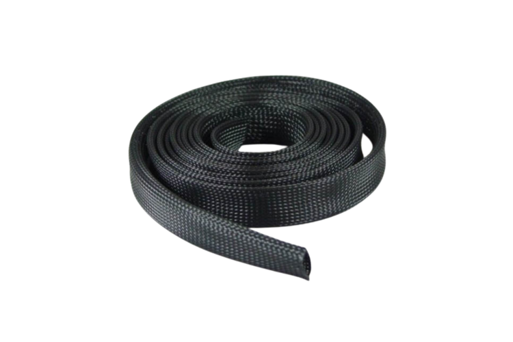 Expandable Braided Cable Sleeve Black 1in (25.4mm) X 50Ft(15.24m)
