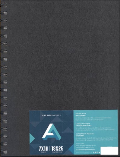 Sketch Book, Spiral-Bound - 7" x 10" (80 sheets)