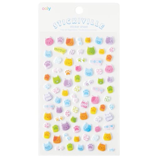 Itsy Bitsy Stickers - Colorful Cats