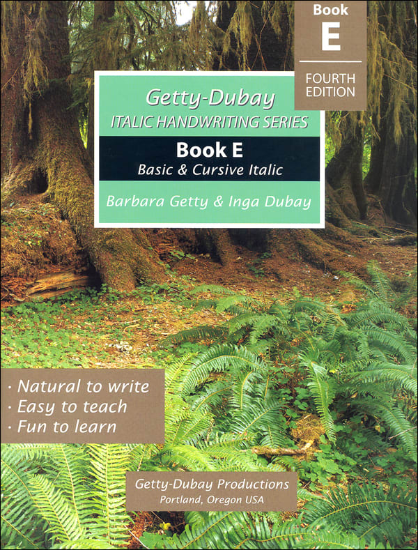 Italic Handwriting Book E 4th Edition