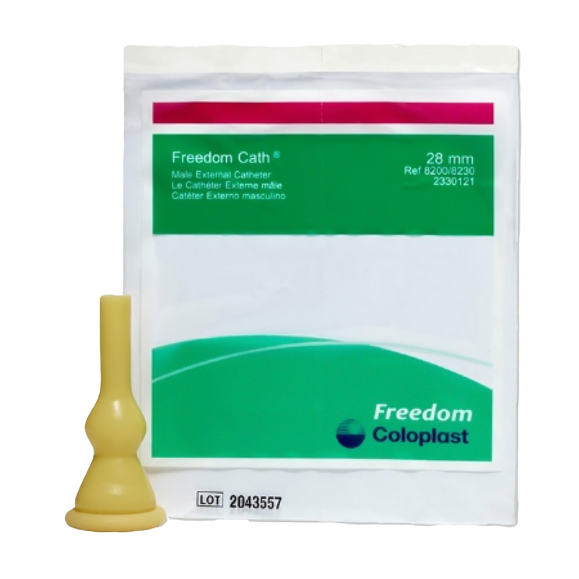 Freedom Clear Male External Catheter, Self-Adhesive, 28mm, Medium Size MK 921745