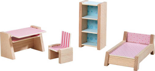 Dollhouse Furniture Teenager's Room (Little Friends)